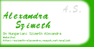 alexandra szimeth business card